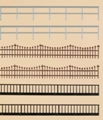 Железные заборы и перила Auhagen H0/ТТ (42558)